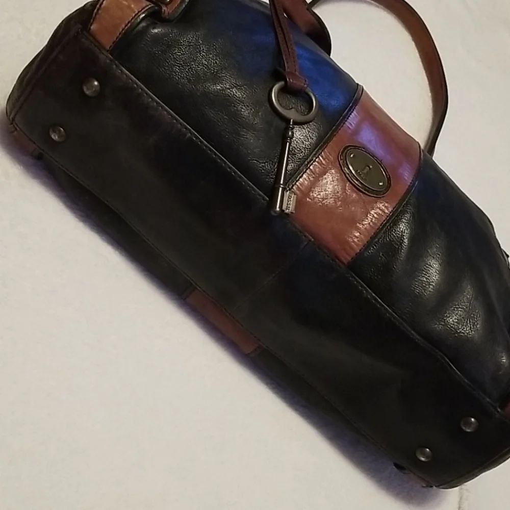 FOSSIL (VRI) Vintage Re-Issue Weekender Y2K Classic Leather Bag